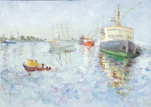 Ships. 50x70, 2003