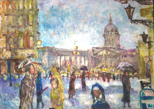 The New Year will soon be here. 50x70, 2003 
