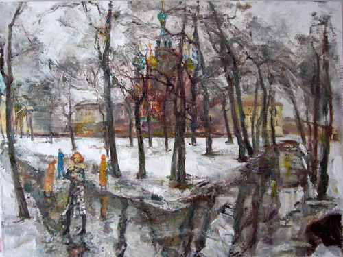 In the garden. 80x60, 2004