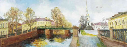 Spring mood. 30x80, 2001.