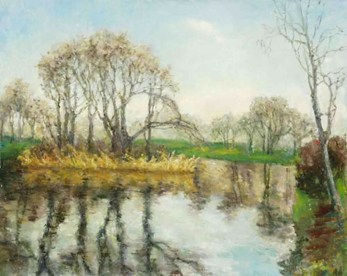 Pond. 40x50, 2001. 