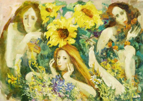The breathing. 50x70, 2001.