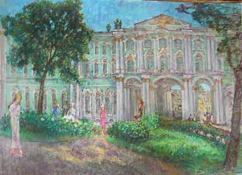 У Эрмитажа, 50x70, б.п., 2005